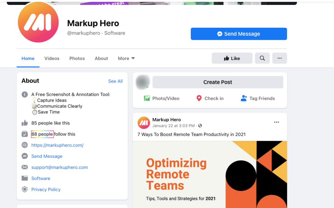 markup-FB wisernotify fb page