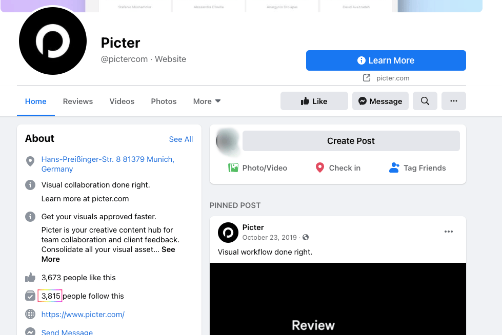 picter-fb wisernotify fb page