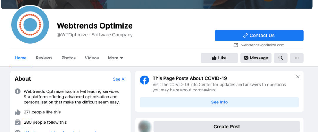 webtrends-FB wisernotify fb page