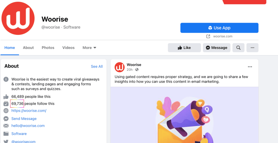 woorise-FB wisernotify fb page