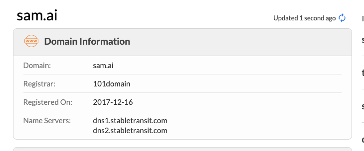 Sam Domain Info Sam Domain Info
