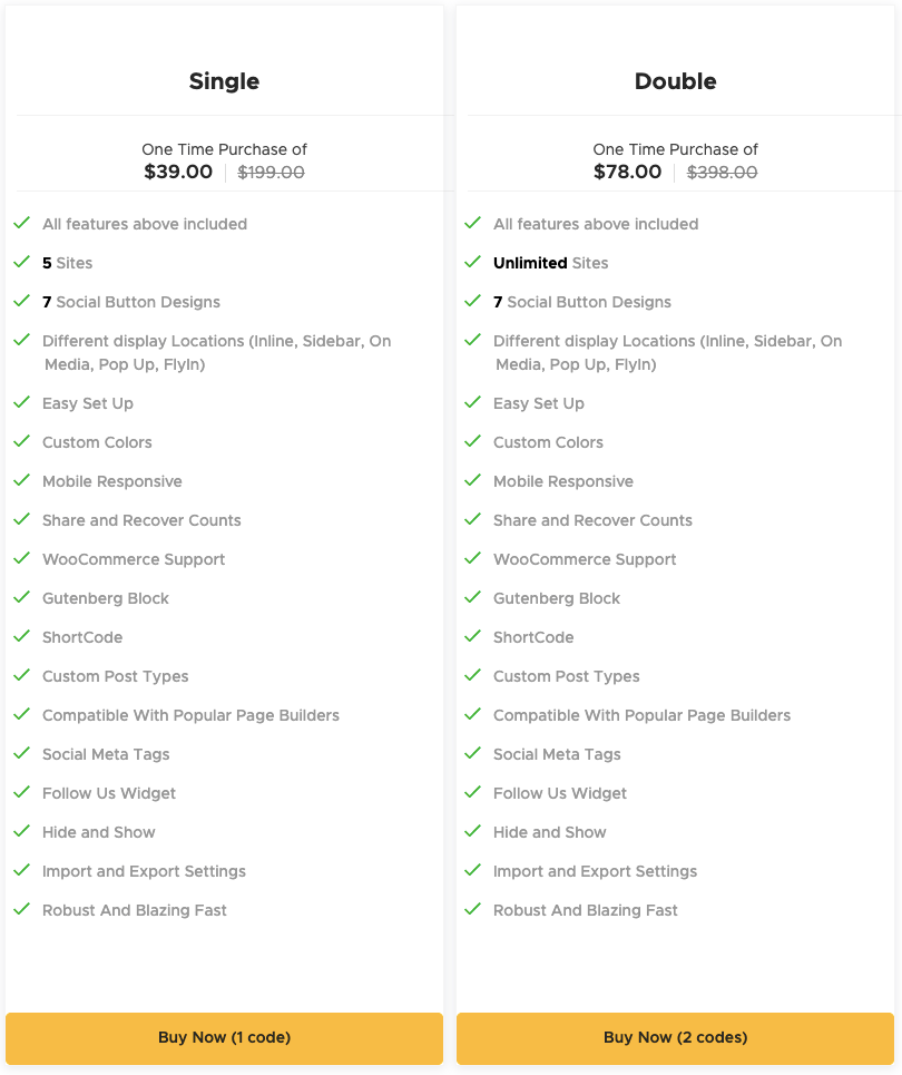 Simple Social Buttons Deal Simple Social Buttons Deal