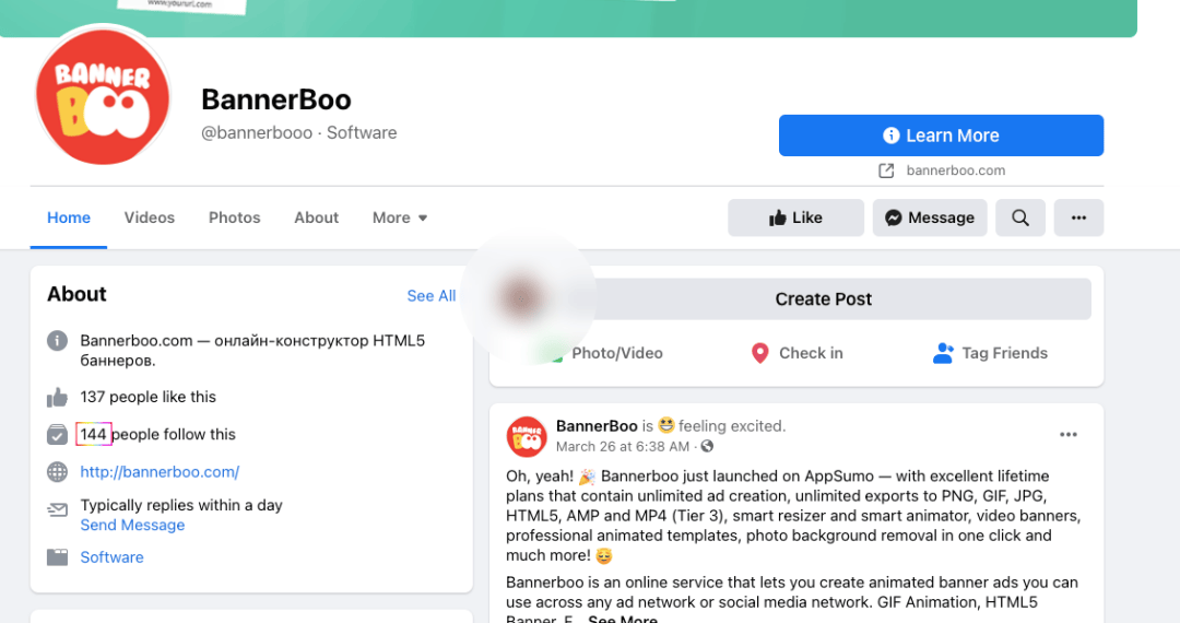 bannerboo-fb wisernotify fb page