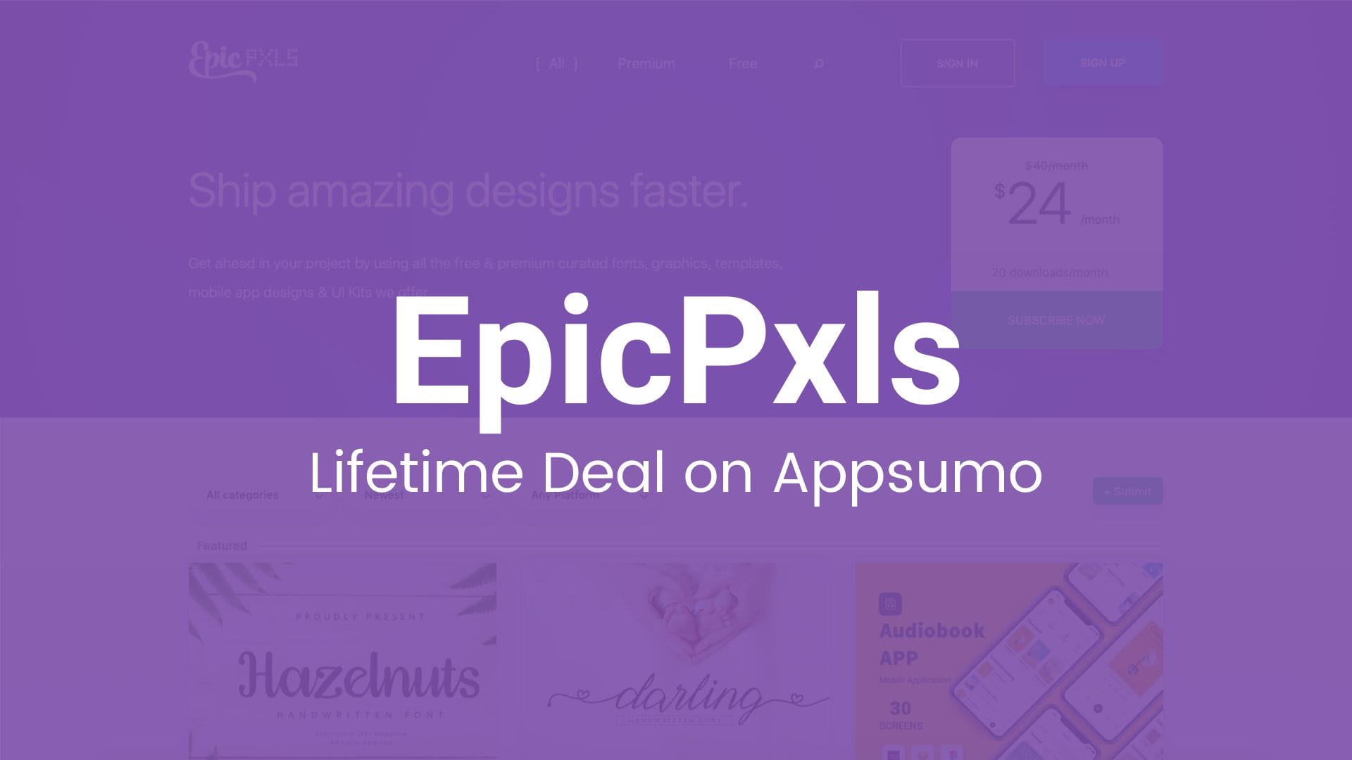 EpicPxls: Customizable Templates for Your Websites