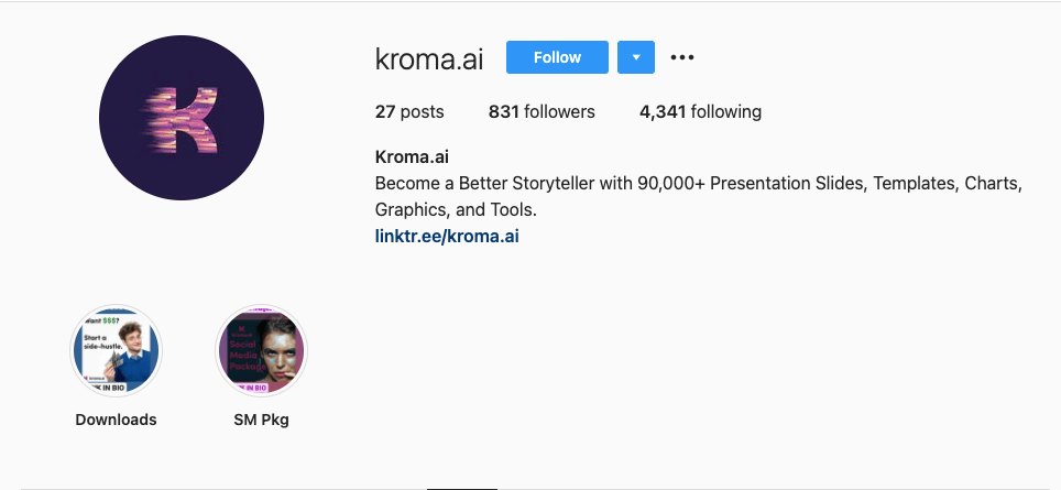 kroma-ig Wisernotify instagram