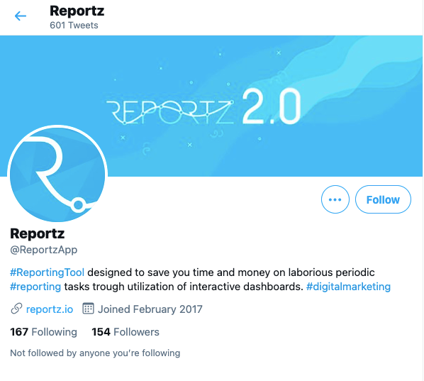 reportz-twitter Wisernotify twitter