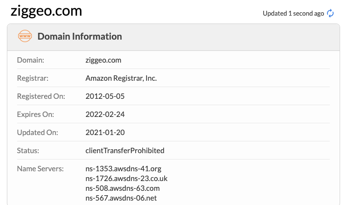 ziggeo-domain Wisernotify whois