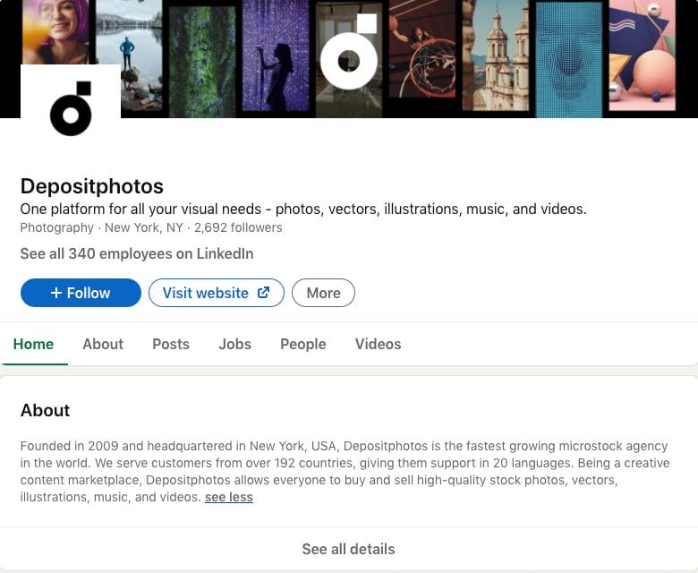 Depositphotos LinkedIn Depositphotos LinkedIn