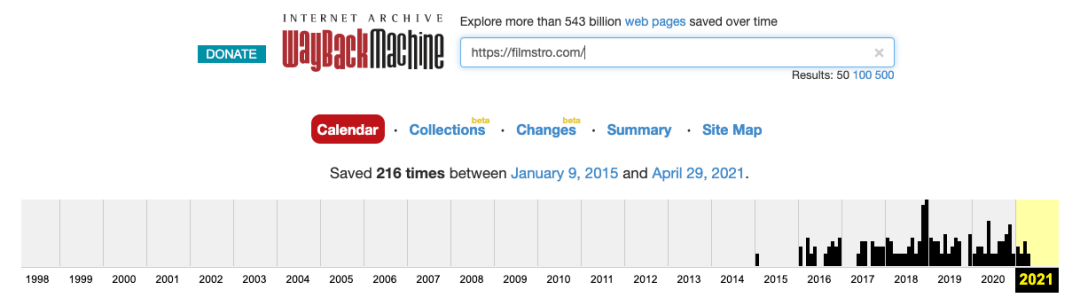 Filmstro Domain History Filmstro Domain History