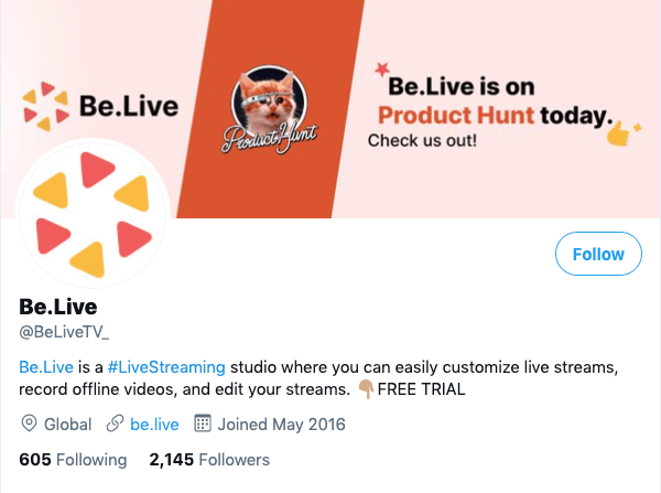 Be.Live Twitter Be.Live Twitter