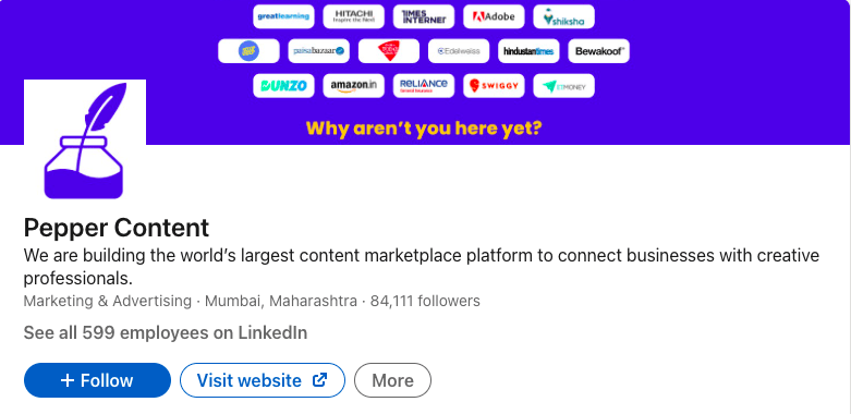 Peppertype.ai: An AI-Powered Content Generator for Multiple Channels 5 Peppertype.ai LinkedIn