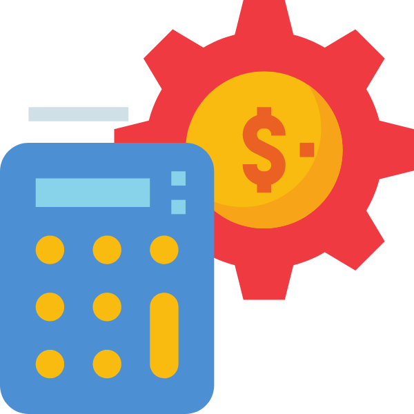 Graphic art of a calculator Graphic art of a calculator