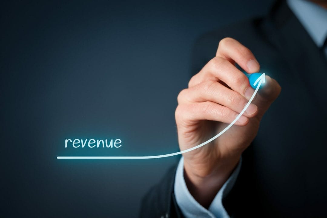 A hand drawing SaaS revenue growth