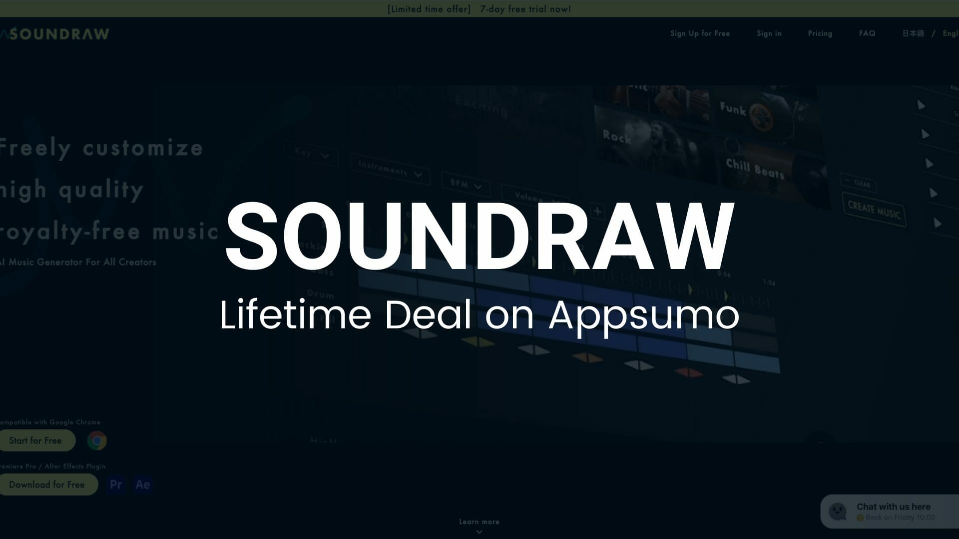 SOUNDRAW: Create AI-Generated Music and Soundtracks For Your Project