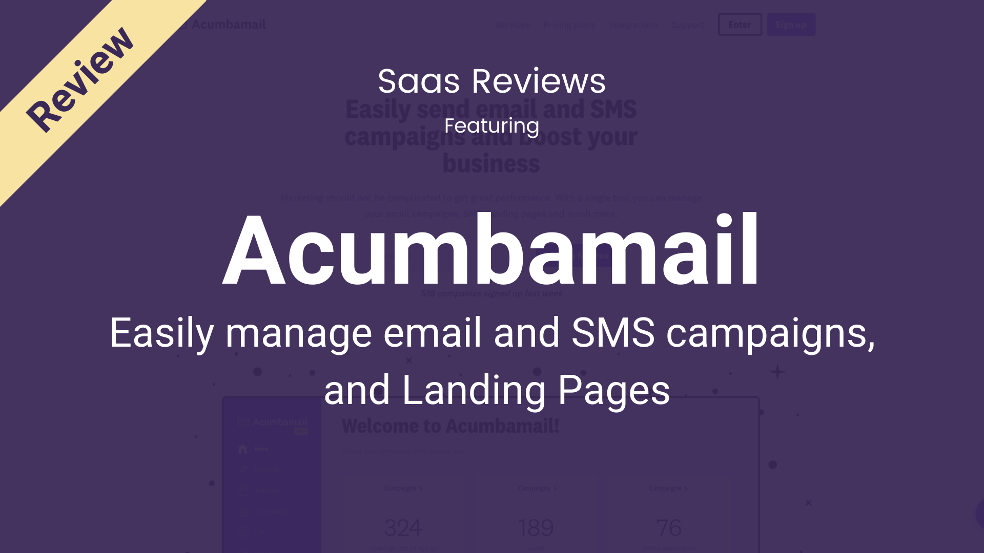 Acumbamail Review: Easily Manage Email and SMS Campaigns and Landing Pages