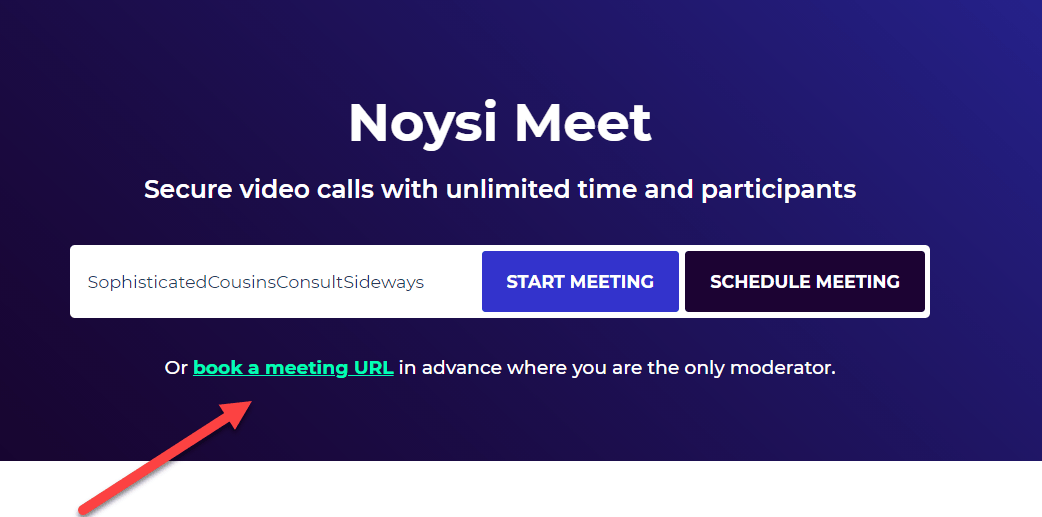 Book a meeting on Noysi