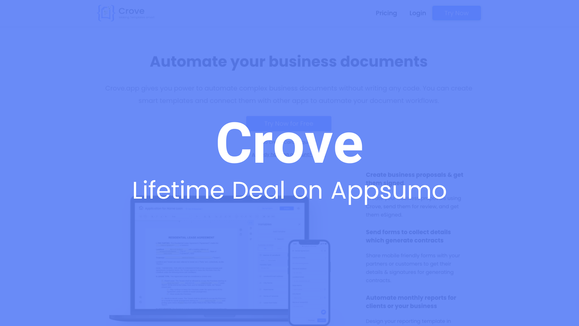 Crove Lifetime Deal: Unlock Unlimited Document Automation