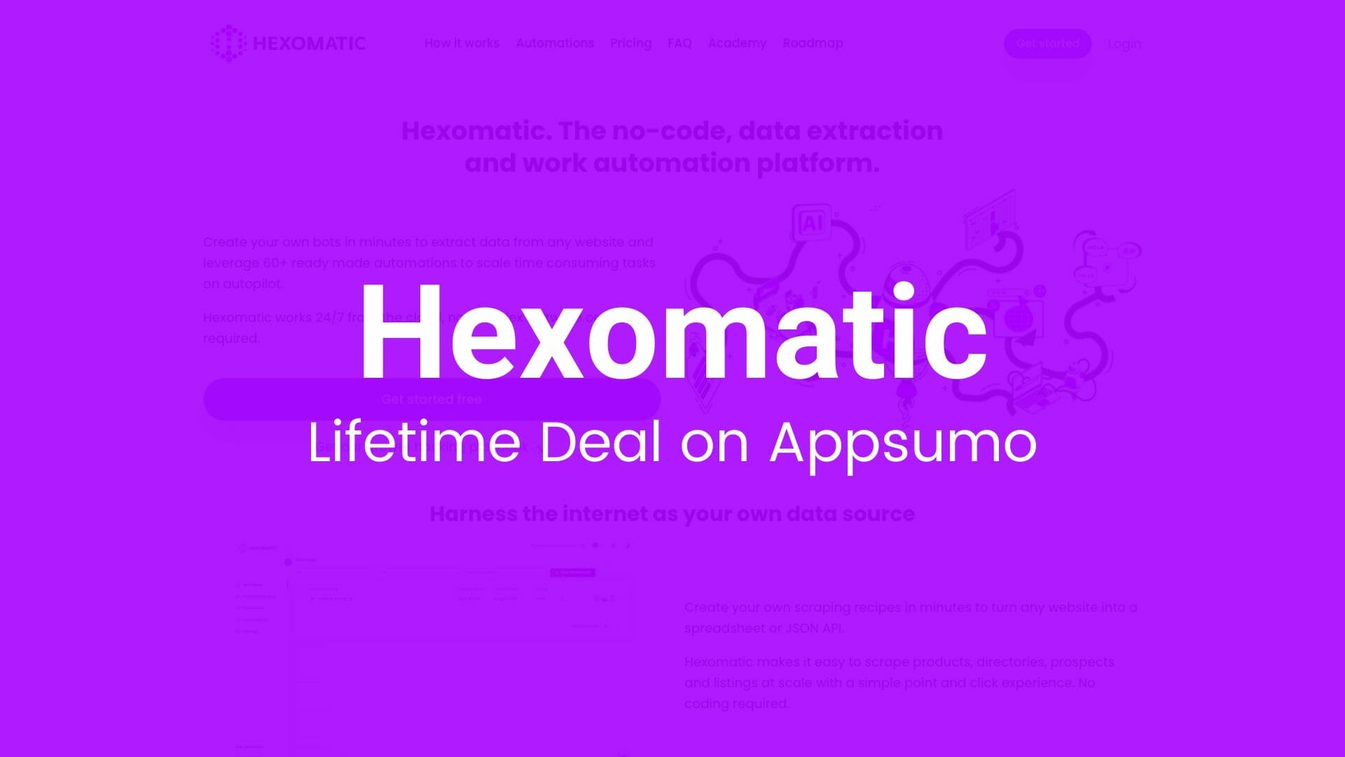 Hexomatic: No-code, Data Extraction and Work Automation Platform