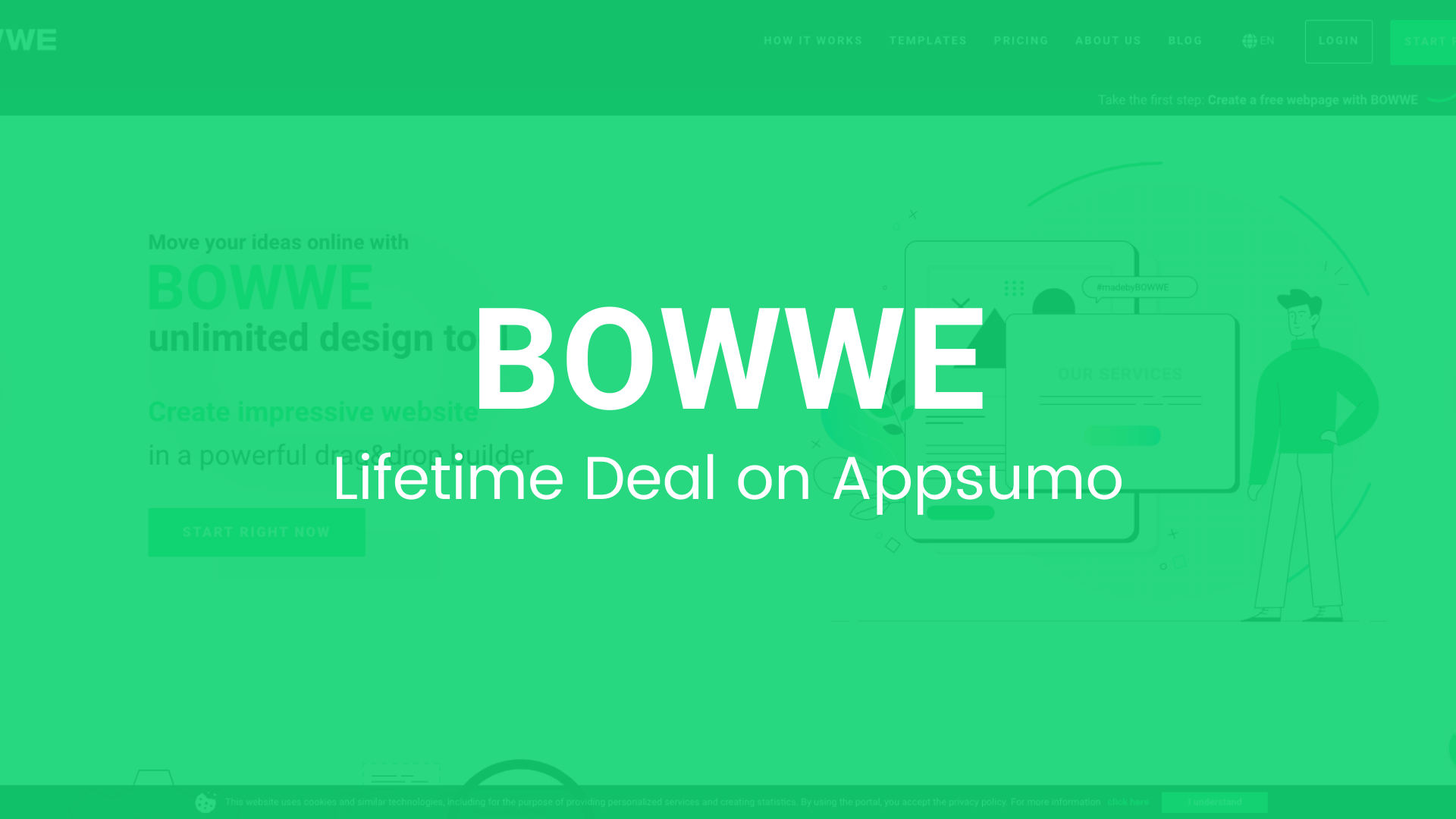 BOWWE: Impressive Drag-and-Drop Website Builder