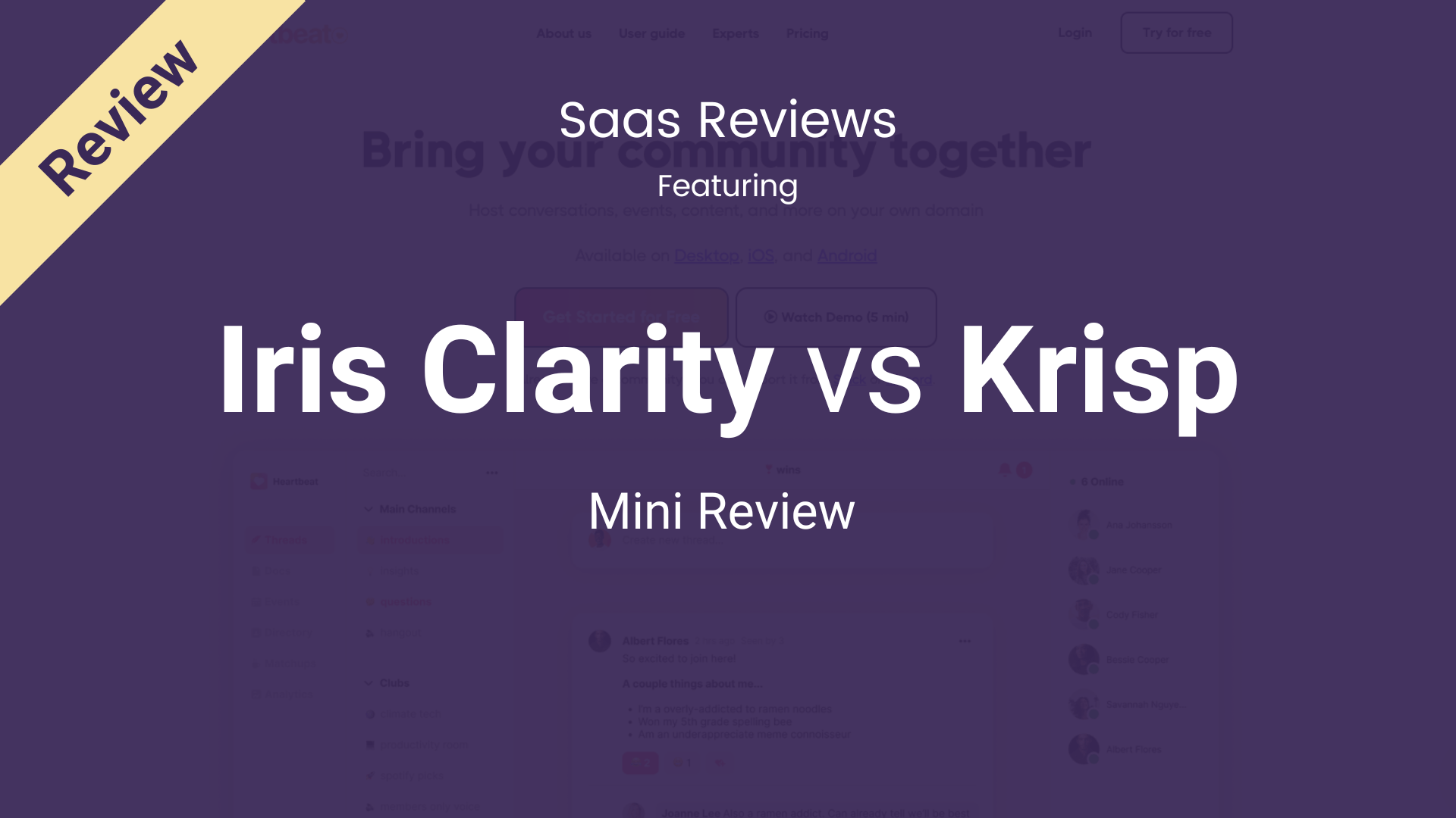 Iris Clarity vs Krisp Review