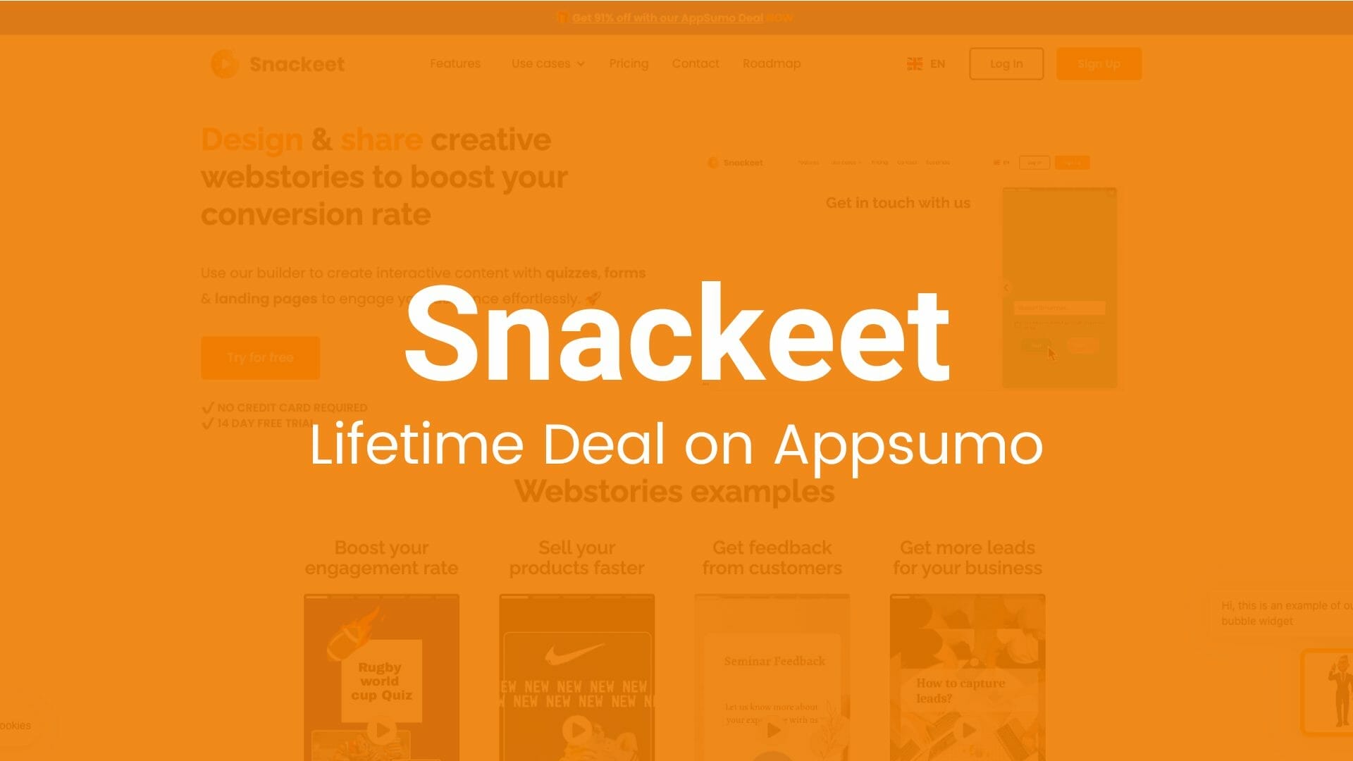 Snackeet: Create Memorable Interactive Content Experience with your Audience