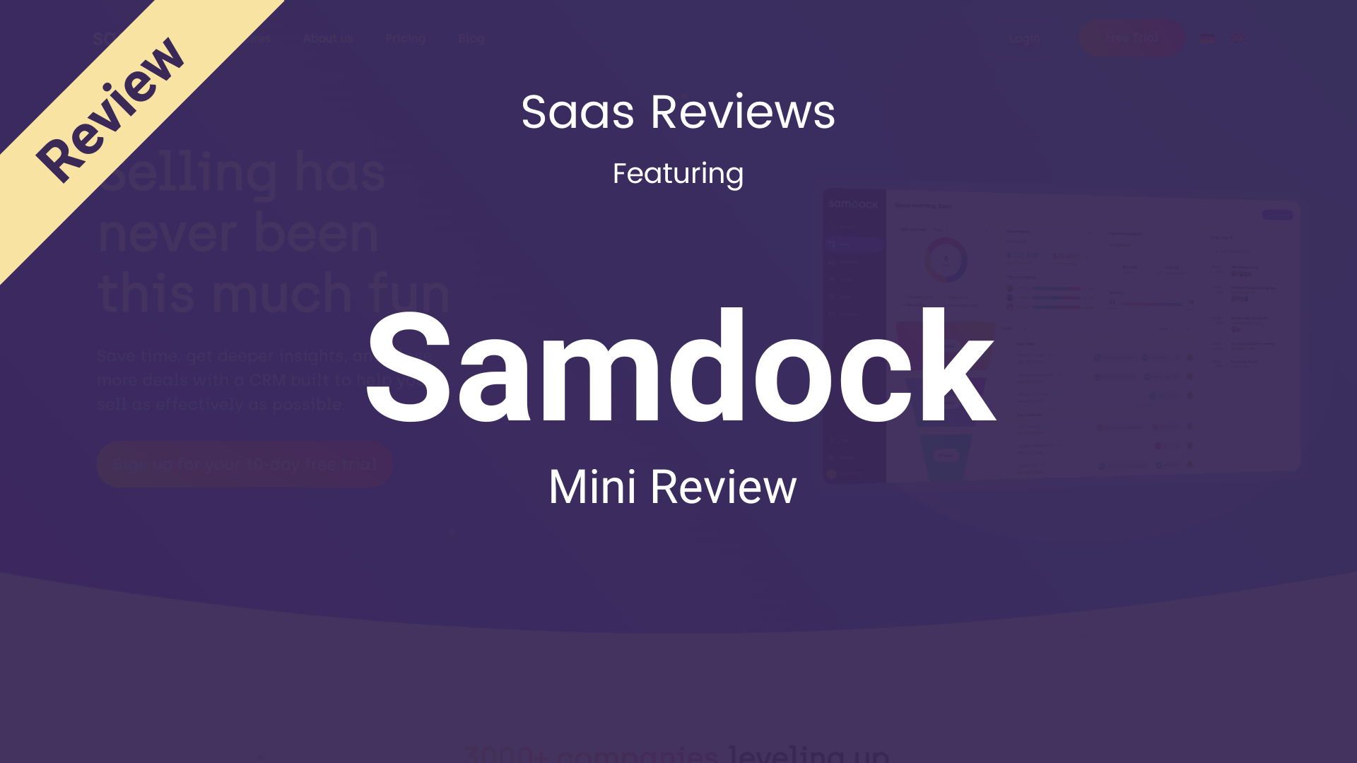 Samdock Review: A Well-Rounded CRM for Small Businesses