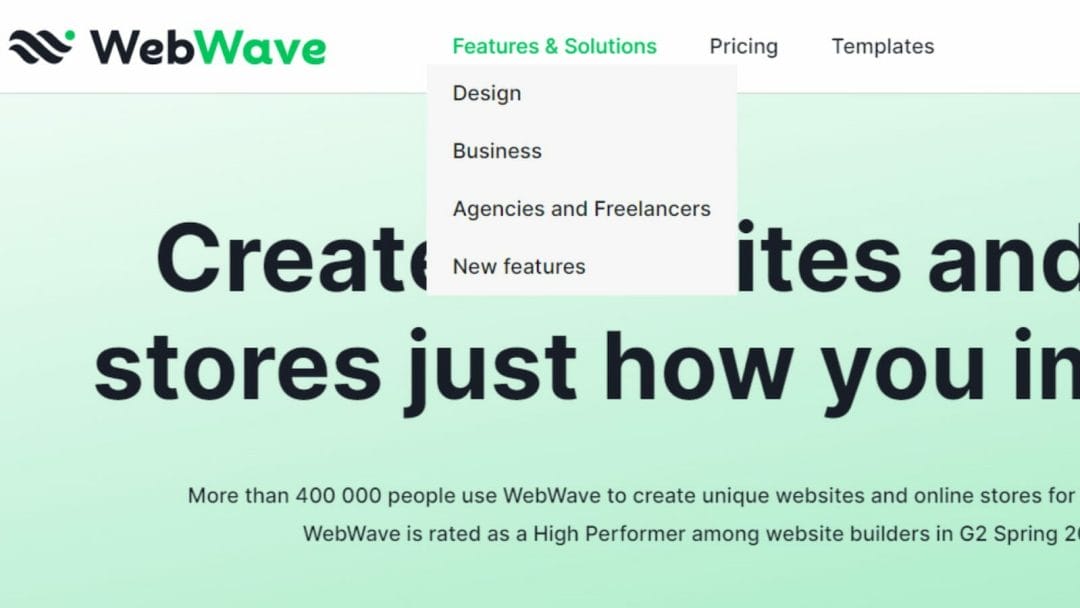 Webwave Features