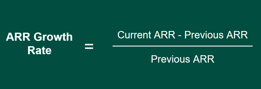 ARR Growth Rate Formula Annual recurring revenue growth rate formula
