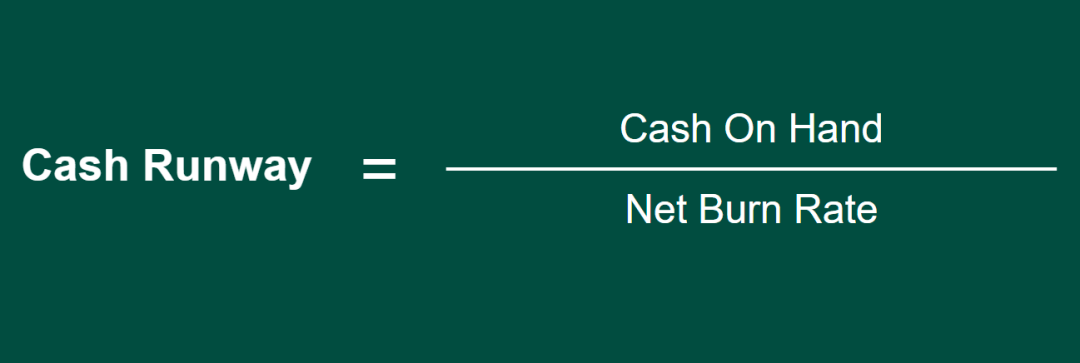 Cash runway formula