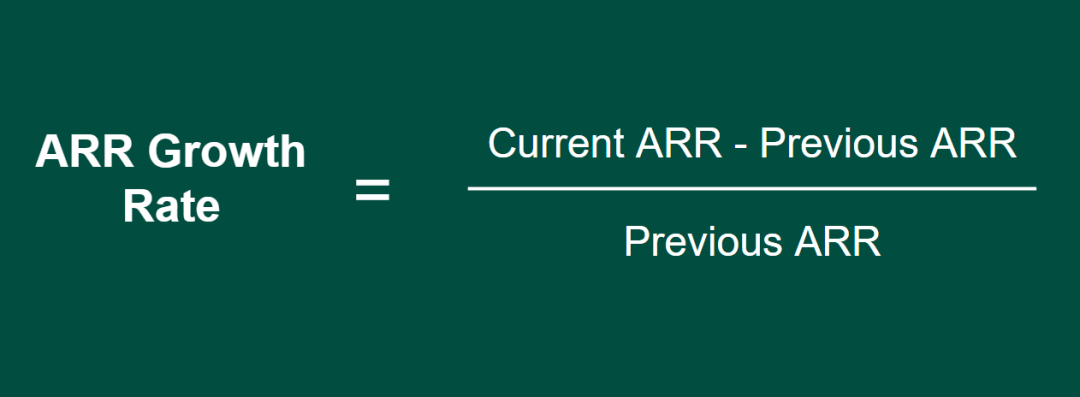 Annual recurring revenue growth rate formula