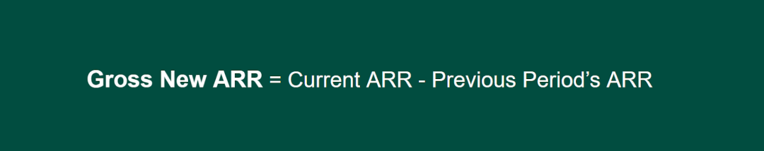 Gross new ARR formula