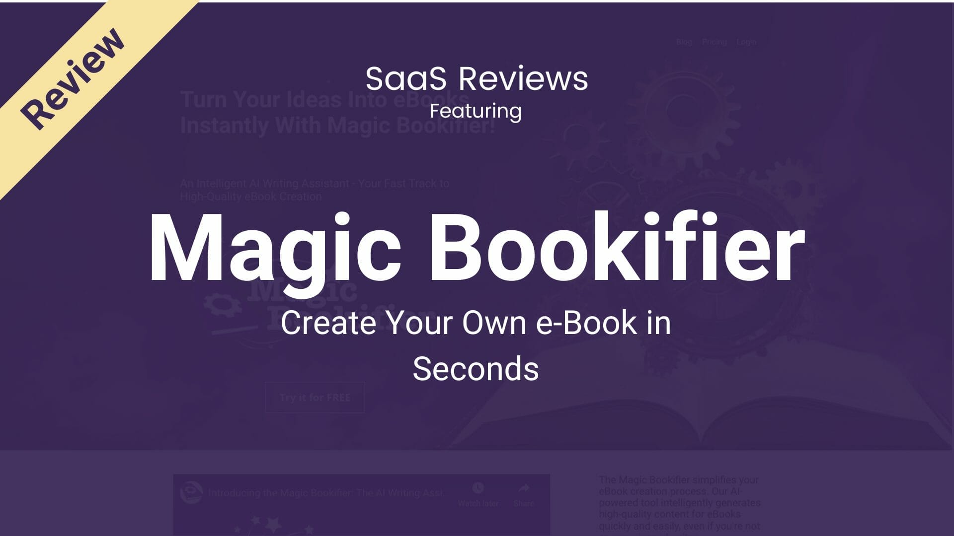 Magic Bookifier Review: Create Your Own E-Book in Seconds
