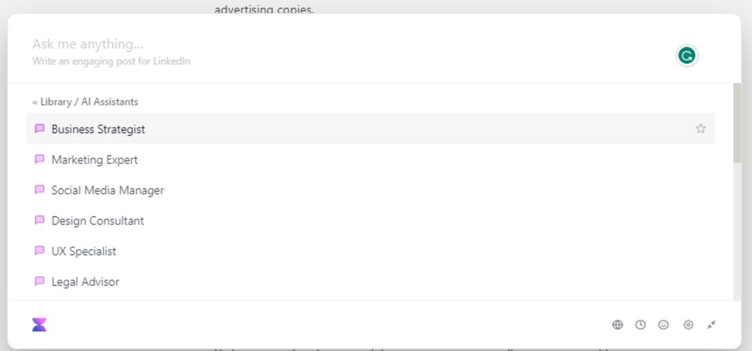 Voila AI Assistants Options Voila AI Assistants Options