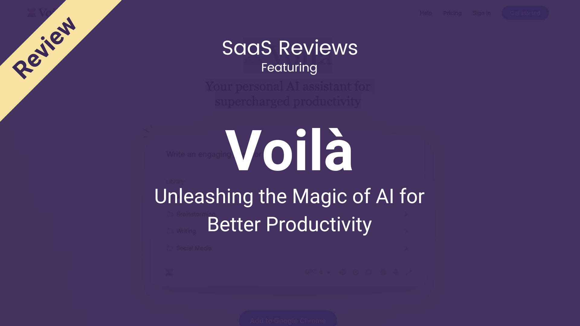Voilà Review: Unleashing the Magic of AI for Better Productivity